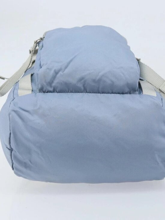 PRADA Backpack Nylon Light Blue Silver main image 6